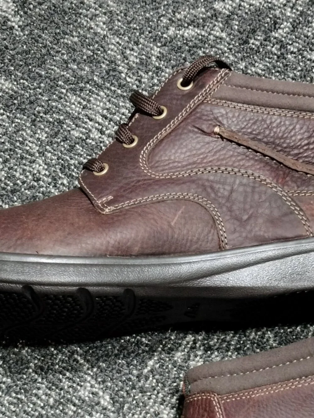 Clark’s Cotrell Rise Brown Oily Leather Lace Up Chukka Boots Size 12 M Men's NEW